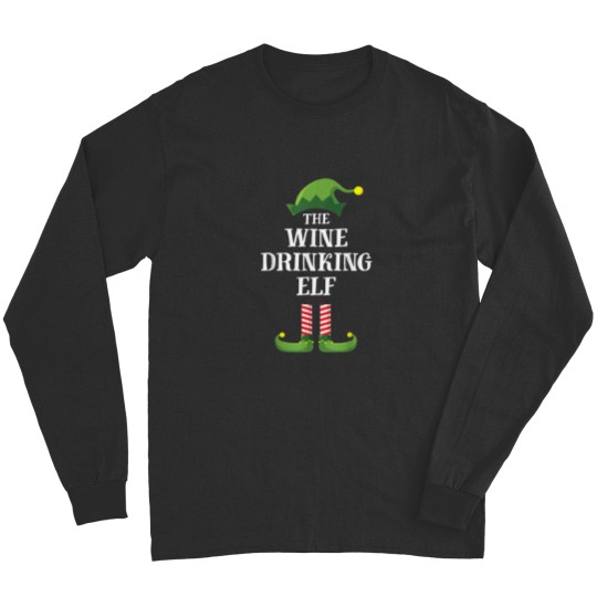 Discover winess Drinking Elf Matching Family Group Christmas Long Sleeves