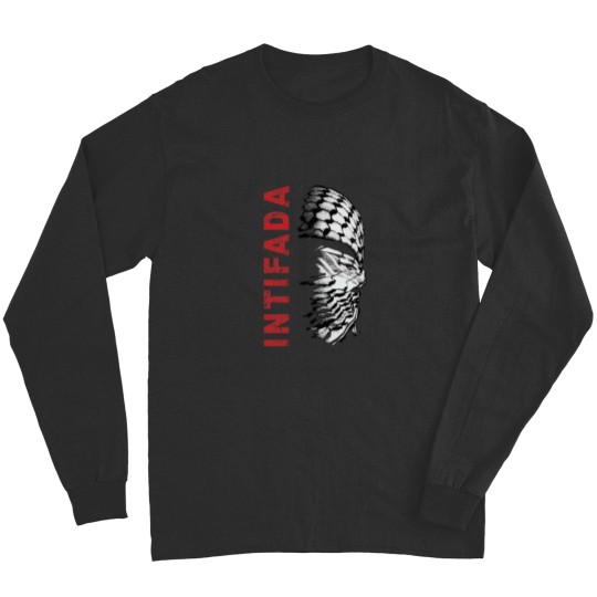 Discover Palestinian Resistance Palestine Solidarity and Freedom Support Design red Long Sleeves