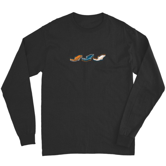 Discover miamis Dolphins patterns - Teal Background Long Sleeves