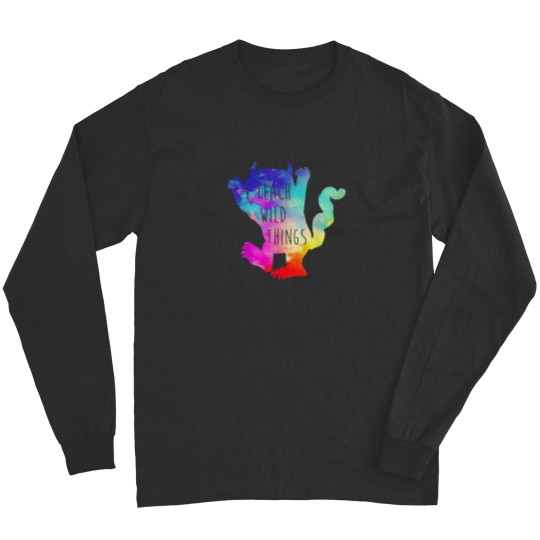 Discover I Teach Wild Things Monster T Funny Halloween Gifts Long Sleeves