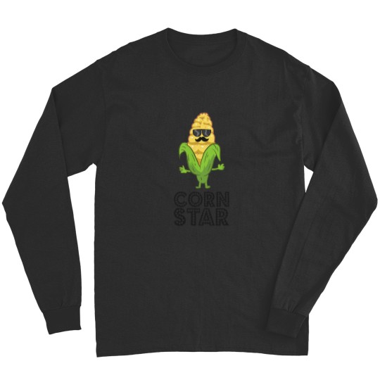 Discover Funny Corn Star With Sunglasses Love Corn Long Sleeves