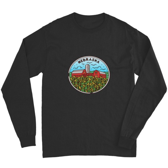 Discover Nebraska Wesleyan Prairie Wolves Sticker Long Sleeves