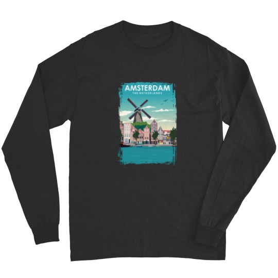 Discover Amsterdam Travel Long Sleeves