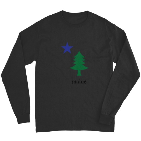 Discover Original Maine Flag Long Sleeves