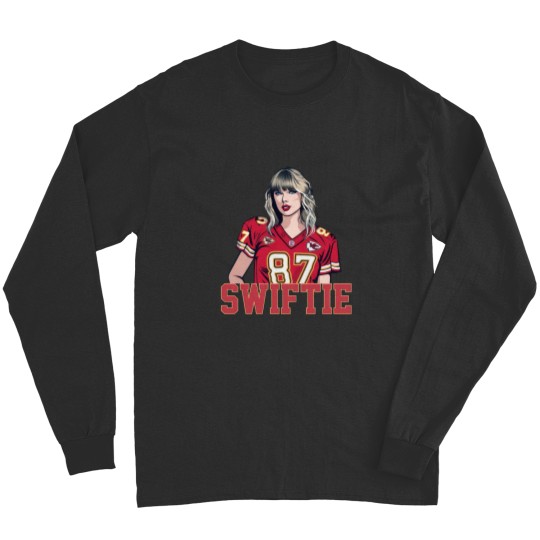 Discover Taylo version football Shirt Travis Kelce and Taylor Fan Merch Long Sleeves