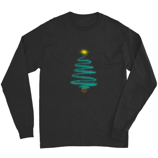 Discover Abstract Glowing Christmas Tree Long Sleeves