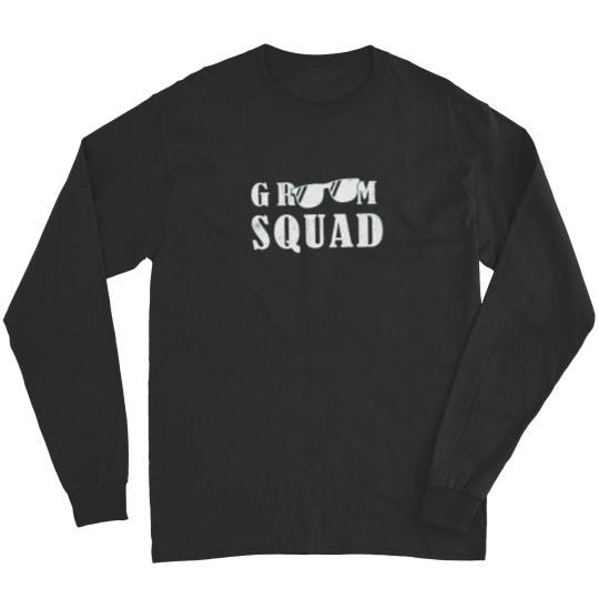 Discover Groom Squad Groomsmen Funny Stag Bachelor Party Long Sleeves