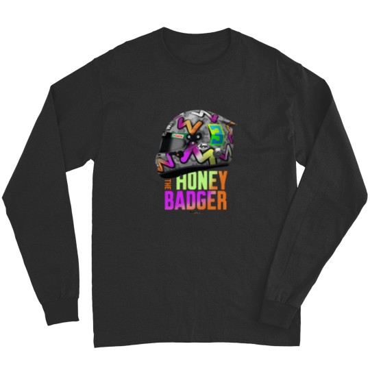 Discover Daniel Ricciardo - 2020 Left Helmet.  Honey Badge Text Long Sleeves