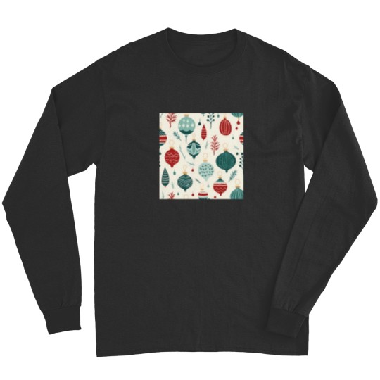 Discover Christmas Decoration Pattern Christmas Tree Balls Long Sleeves