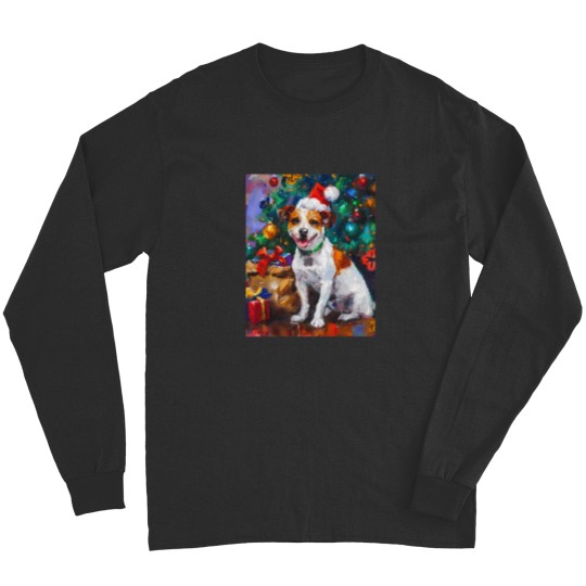 Discover Jack Russell Terrier Yuletide Greetings Long Sleeves