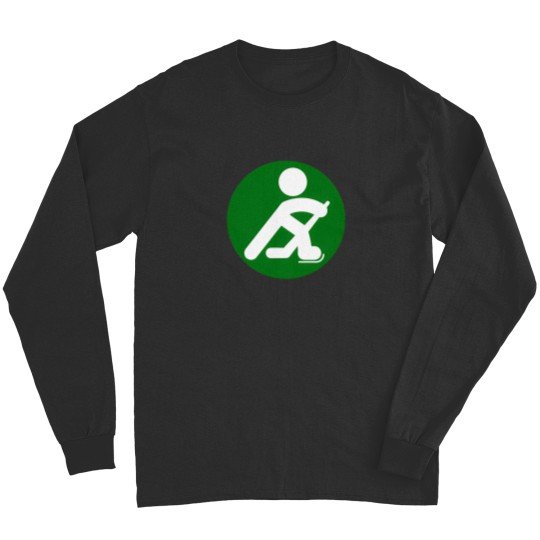 Discover Hockey Player Silhouette Long Sleeves