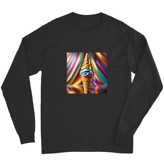 Discover Shimmering Ice Cream Cone Long Sleeves