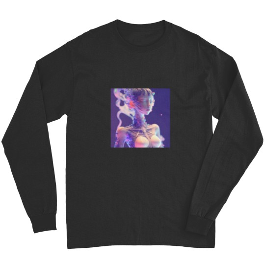Discover Crystal mixed ceramic exoskeleton girl Long Sleeves