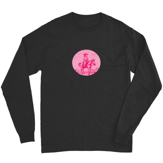 Discover Pink Cowgirlss Neon Wild West Long Sleeves