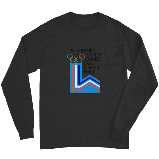 Discover Lake Placid 1980 Winter Olympics Men's Grey Long Sleeves Size S-5XL