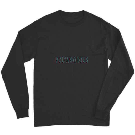 Discover Polyamorous Slogan 3D Anaglyphic Effect Long Sleeves