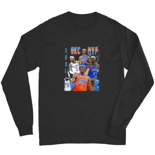 Discover OKC thunder Long Sleeves SGA Thunder Shai Gilgeous Alexander Long Sleeves