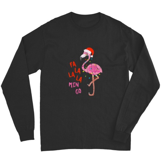 Discover Fa La La Mingo Flamingo Christmas Tropical Xmas Tree Lights Long Sleeves