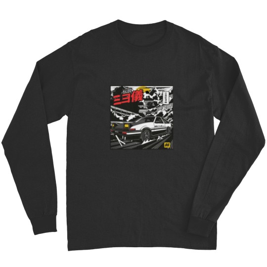 Discover Initial D Takumi Fujiwara Hachiroku Touge Attack! AE86 Trueno Long Sleeves