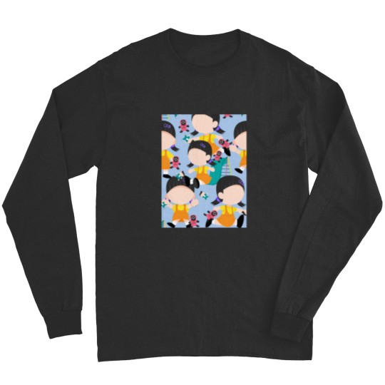 Discover Squid Cosplay Red Light Green Light Girl Playground Cute Netflix Long Sleeves