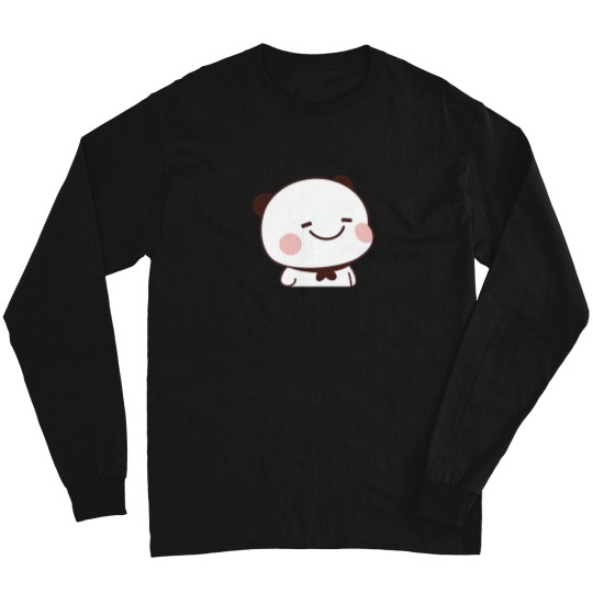 Discover BuBus smile! Happy BuBu Panda face Long Sleeves