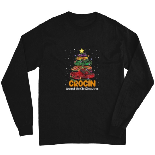 Discover Crocin around the christmas tree Classic Long Sleeve T Shirts