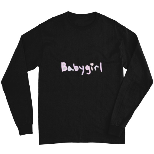 Discover Pastel Babygirl Text Fitted Long Sleeves