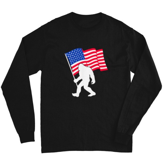 Discover bigfootss weaving USA flag patriotism 4th July Long Sleeves