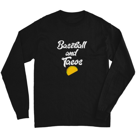 Discover Cute Baseball And Tacos Base Ball Players Long Sleeves