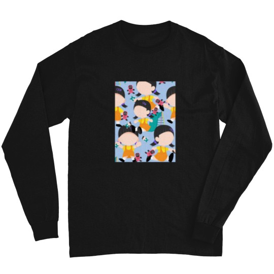 Discover Squid Cosplay Red Light Green Light Girl Playground Cute Netflix Long Sleeves