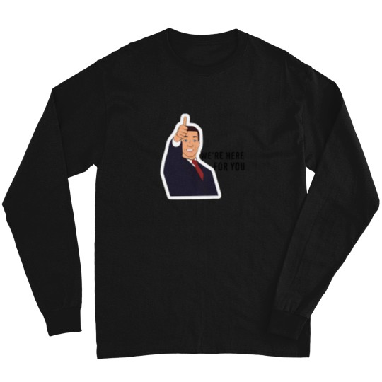 Discover Tom Succession Tv Show WeRe Here For You Long Sleeves