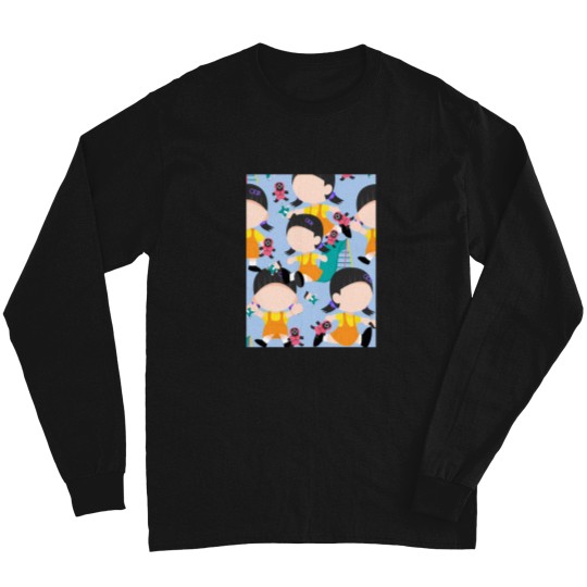 Discover Squid Cosplay Red Light Green Light Girl Playground Cute Netflix Long Sleeves