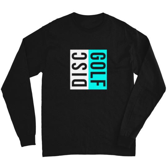 Discover Disc Golf White And Blue Modern Minimalist Long Sleeves