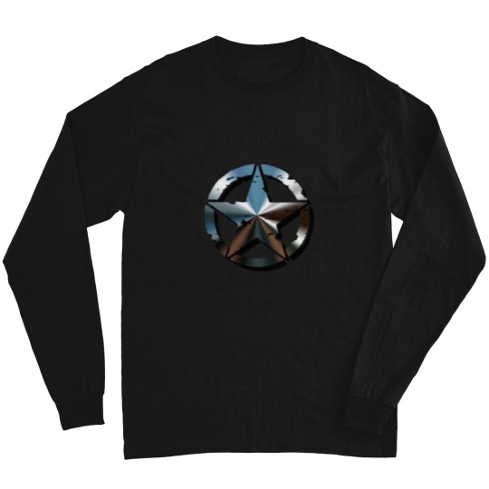 Discover Сhrome-plated military star symbol Long Sleeves