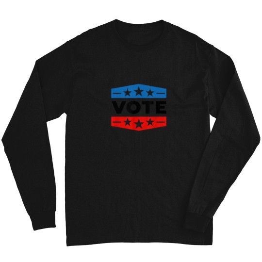 Discover Vote Shirt Women Men Red White Blue 2024 Registe Long Sleeves
