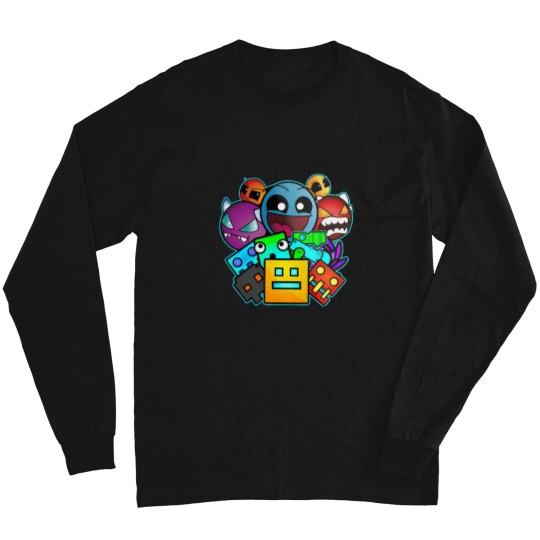 Discover Geometric Dash Classic T-Shirt Long Sleeves