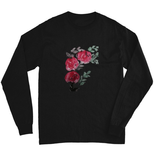 Discover Red  Color Rose 3077 Long Sleeves
