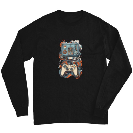 Discover Abstract Art Aesthetic Gaming Streetwear Long Sleeves