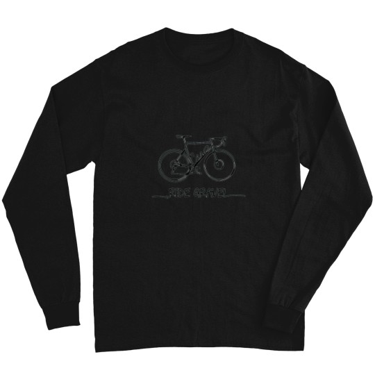 Discover Ride Gravel line art Active T-Shirt Long Sleeves