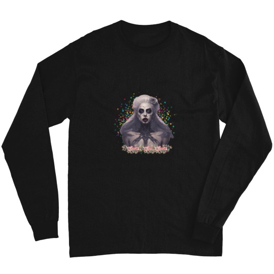 Discover Zombie Ld ga Flower Scene  Where Horror and Art Collide Long Sleeves
