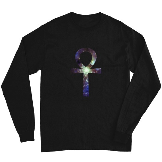 Discover Kid Cudi Galaxy  Star Forming Region NGC-3603 [Blue]  Ankh Sticker Long Sleeves