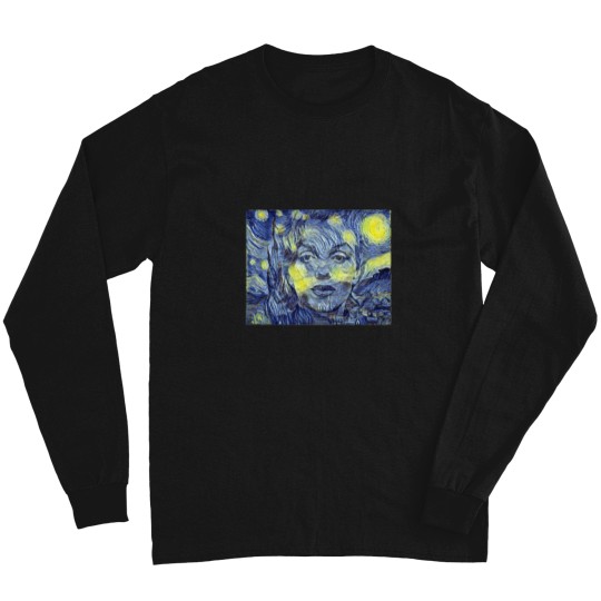 Discover Marilyn Monroe on a Starry Night  Modern Vintage Long Sleeves