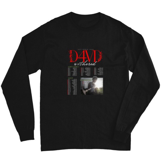 Discover D4VD Withered 2025 World Tour Dates Long Sleeve T Shirts