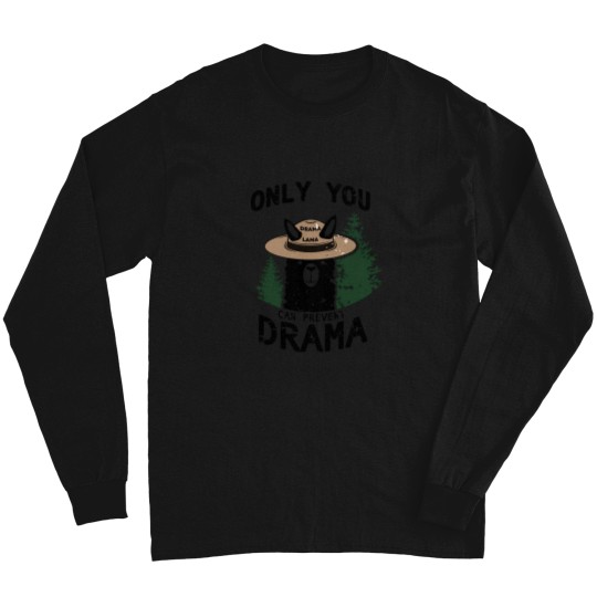 Discover Only You Can Avoid the Drama, Llama Smokey Parody, Llama Super Soft Long Sleeve T Shirts