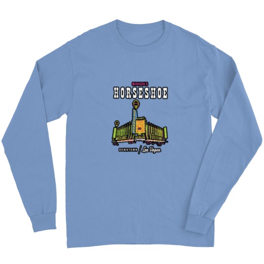 Discover THE HORSESHOE CASINO VINTAGE BINIONS LAS VEGAS HOTEL Long Sleeves
