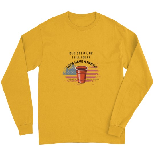 Discover Toby Keith Long Sleeves, Rememberance of Toby, Red Solo Cup