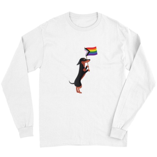 Discover Dachshund Pride Flags Lgbtq Rainbow Long Sleeves