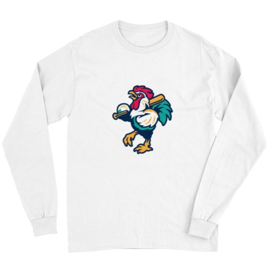 Discover Rooster Mascot Long Sleeves
