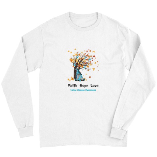 Discover Celiac Disease Awareness Faith Hope Love Long Sleeves