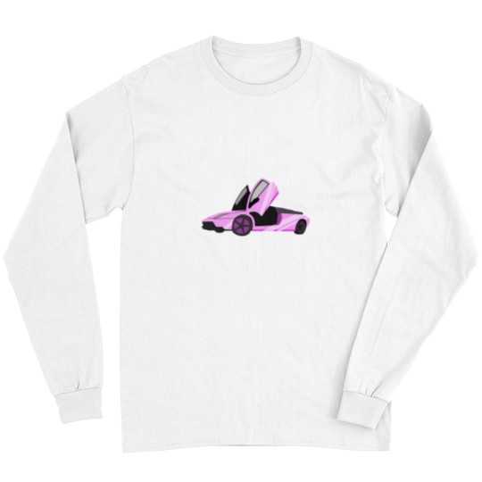 Discover Pink Sports Car Long Sleeves